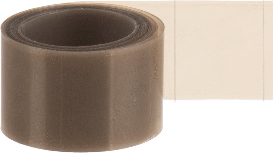Düşük Sürtünmeli Bant Şekilleri, Teflon® PTFE ile Üretilmiştir, 1/2" Genişlik, 1/2" Uzunluk