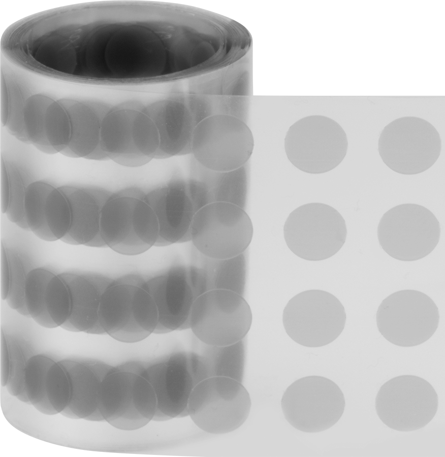Düşük Sürtünmeli Bant Şekilleri, Teflon® PTFE ile Üretilmiştir, 1/4" Çaplı Disk