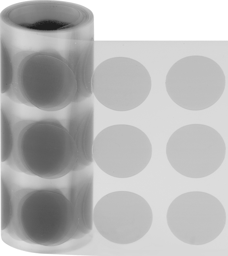 Düşük Sürtünmeli Bant Şekilleri, Teflon® PTFE ile Üretilmiştir, 1/2" Çaplı Disk