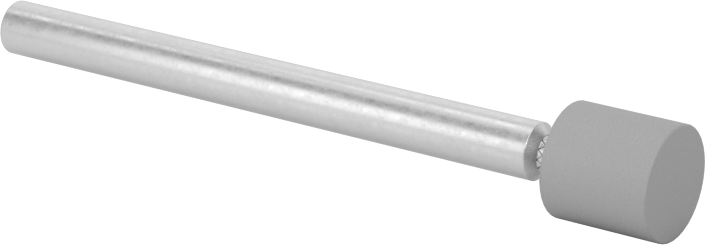Çelik İçin Dağınık Olmayan Poliüretan Parlatma Bobi, Düz Uçlu Silindir, 1/4“ Çap x 1/4” Uzunlukta Başlık