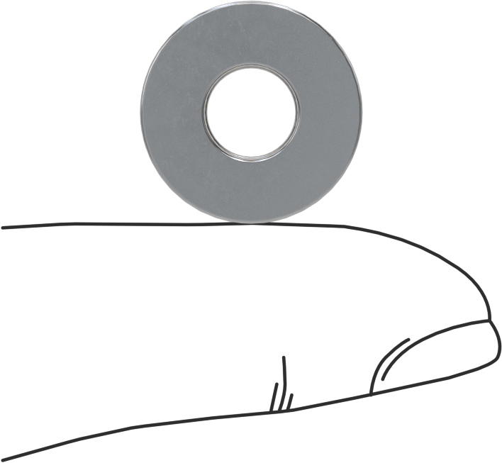 Eksenel Bilyalı Rulman, 7 mm Mil Çapı için, 17 mm OD, 6 mm Kalınlık