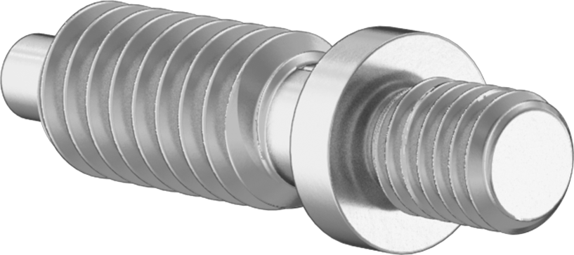 Add-A-Handle 18-8 Paslanmaz Çelik Geri Çekilebilir Yaylı Piston, Bükümlü Kilit, 1/4"-20 Diş Boyutu
