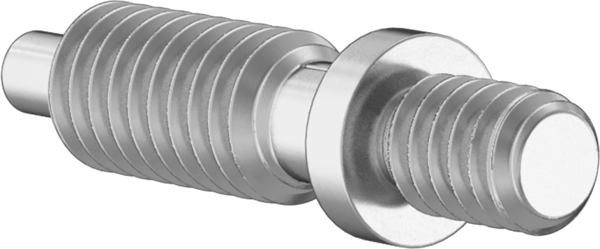 Add-A-Handle 18-8 Paslanmaz Çelik Geri Çekilebilir Yaylı Piston, Bükümlü Kilit, 5/16"-18 Diş Boyutu