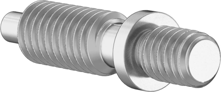 Add-A-Handle 18-8 Paslanmaz Çelik Geri Çekilebilir Yaylı Piston, Bükümlü Kilit, 3/8"-16 Diş Boyutu
