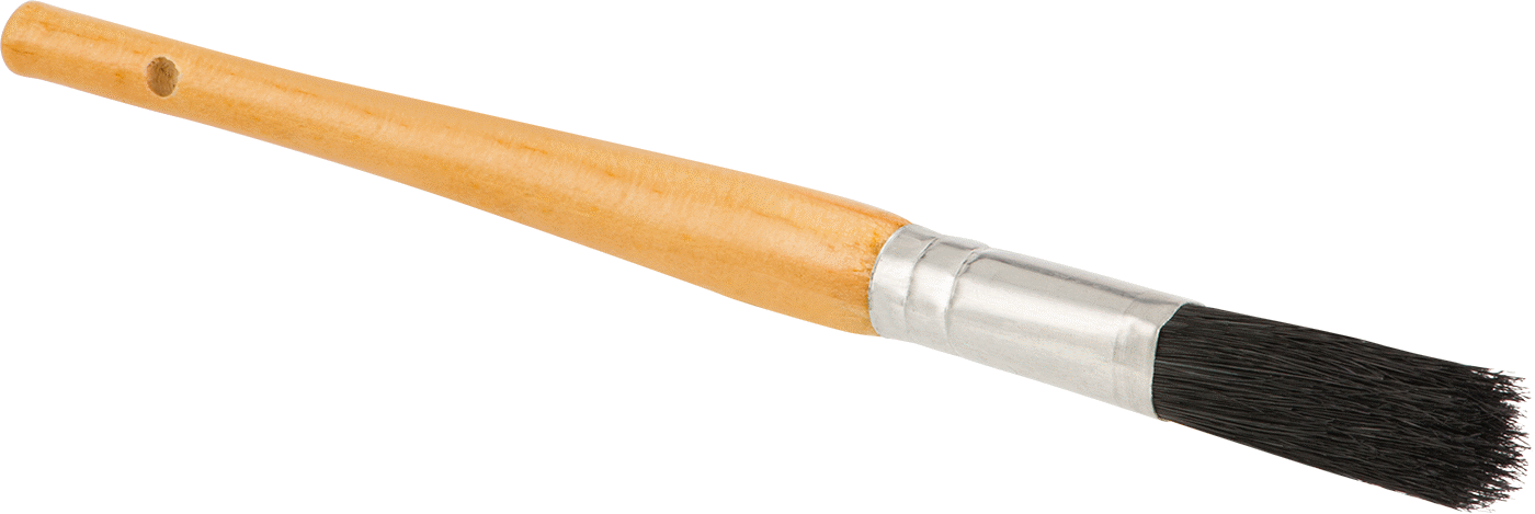 Kalem Tutamaklı Düz Fırça, Solvent Bazlı Boya ve Kaplamalar için, 1/2" Genişlikte Kıllar