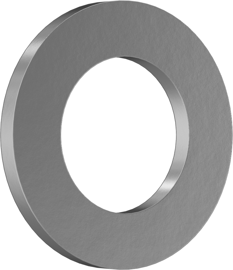 Çok Amaçlı Baskı Yatağı, 7/16" Mil Çapı için, 3/4" OD, 1/16" Kalınlık