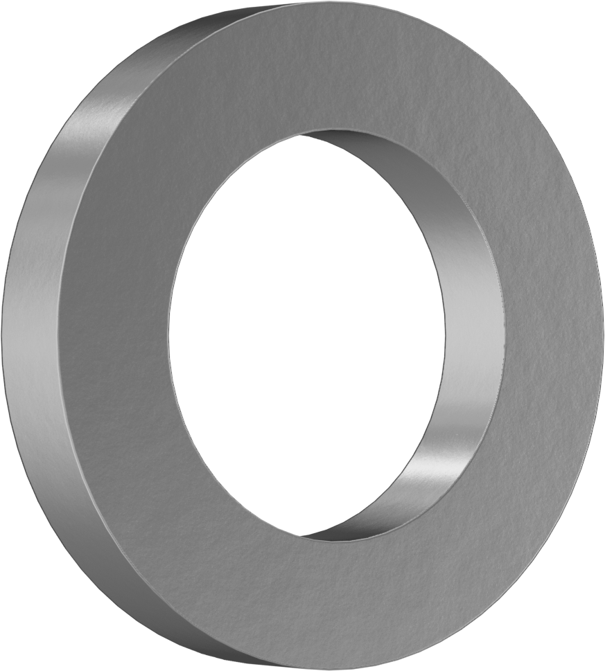 Çok Amaçlı Baskı Yatağı, 1" Mil Çapı için, 1-5/8" OD, 1/4" Kalınlık
