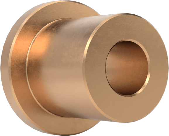 Yüksek Mukavemetli 932 Bronz Flanşlı Kovanlı Rulman, 5/32“ Mil Çapı ve 5/16” Yuva İç Çapı için, 3/8" Uzunluk