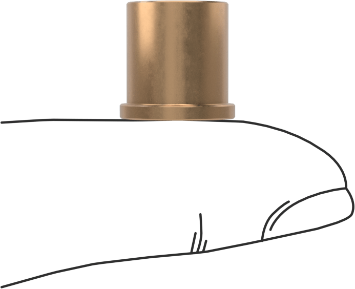 Yüksek Mukavemetli 932 Bronz Flanşlı Kovanlı Rulman, 1/4“ Mil Çapı ve 7/16” Muhafaza İç Çapı için, 1/2" Uzunluk