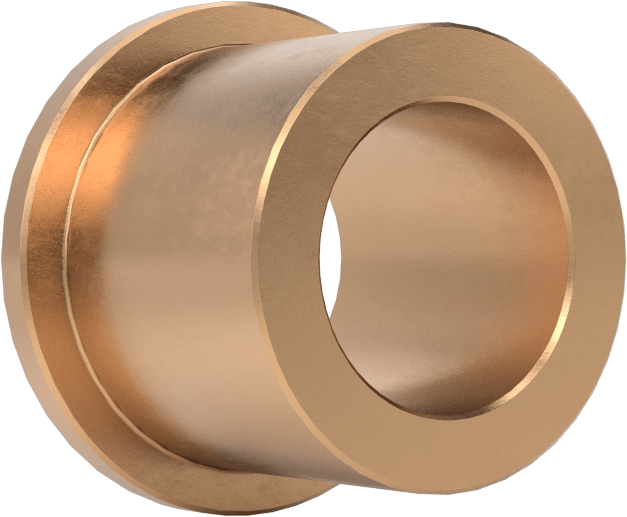 Yüksek Mukavemetli 932 Bronz Flanşlı Kovanlı Rulman, 3/8“ Mil Çapı ve 9/16” Gövde İç Çapı için, 1/2" Uzunluk