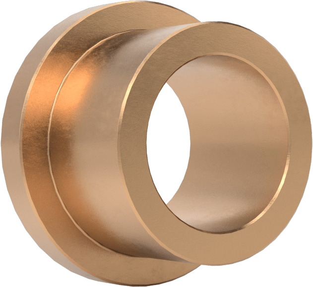 Yüksek Mukavemetli 932 Bronz Flanşlı Kovanlı Rulman, 1/2“ Mil Çapı ve 11/16” Muhafaza İç Çapı için, 1/2" Uzunluk