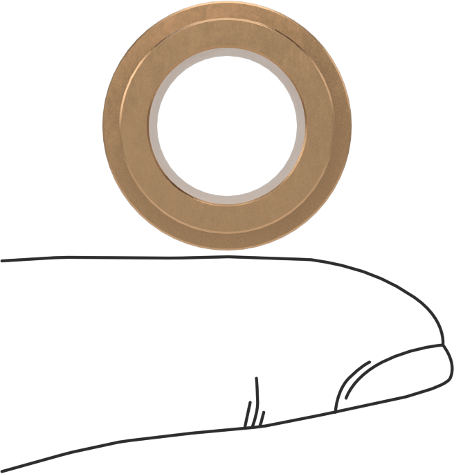 Yüksek Mukavemetli 932 Bronz Flanşlı Kovanlı Rulman, 1/2“ Mil Çapı ve 11/16” Muhafaza İç Çapı için, 3/4" Uzunluk