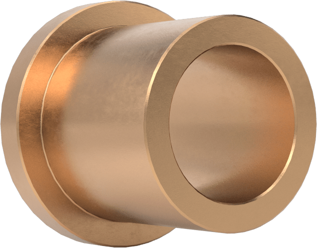 Yüksek Mukavemetli 932 Bronz Flanşlı Kovanlı Rulman, 1/2“ Mil Çapı ve 11/16” Muhafaza İç Çapı için, 3/4" Uzunluk