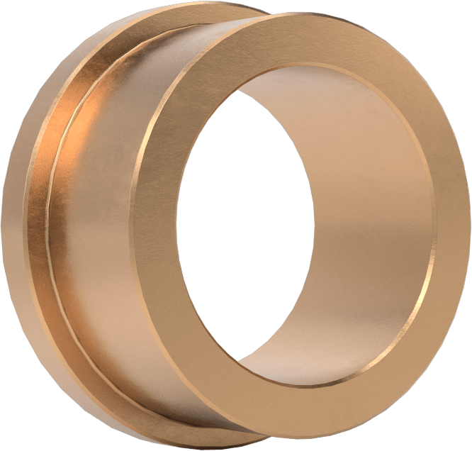 Yüksek Mukavemetli 932 Bronz Flanşlı Kovanlı Rulman, 3/4“ Mil Çapı ve 1” Gövde İç Çapı için, 1/2" Uzunluk
