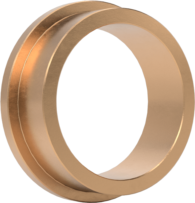 Yüksek Mukavemetli 932 Bronz Flanşlı Kovanlı Rulman, 1-1/4“ Mil Çapı ve 1-1/2” Muhafaza İç Çapı için, 1/2" Uzunluk