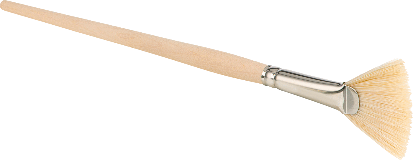 Solvent Bazlı Boya ve Kaplama için Rötuş Fırçası, Ahşap Sap, 1-7/8" Genişlikte Fan Kılları