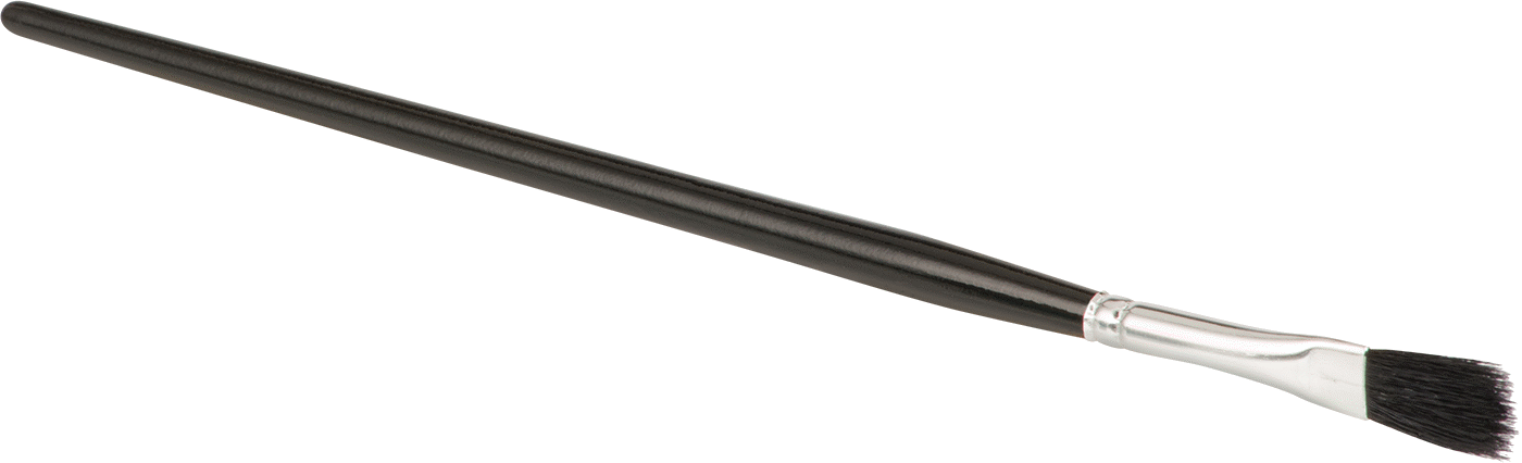 Solvent Bazlı Boya ve Kaplama için Rötuş Fırçası, Ahşap Sap, 1/4" Genişlik Düz Kıllar
