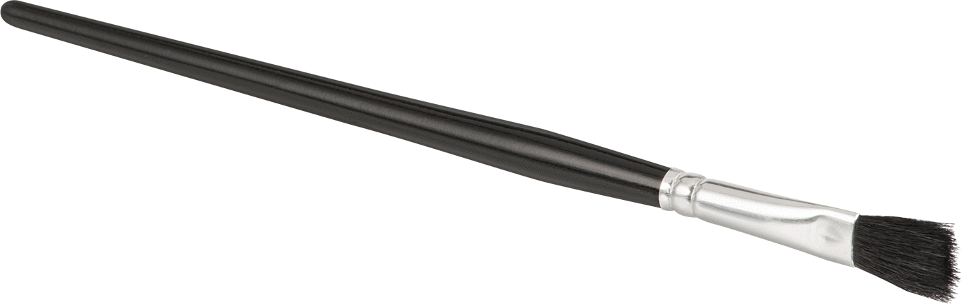 Solvent Bazlı Boya ve Kaplama için Rötuş Fırçası, Ahşap Sap, 3/8" Genişlik Düz Kıllar