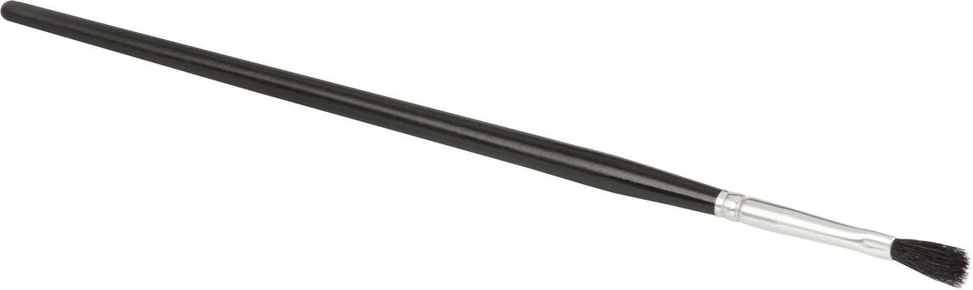 Solvent Bazlı Boya ve Kaplama için Rötuş Fırçası, Ahşap Sap, 1/8" Geniş Düz Kıllar