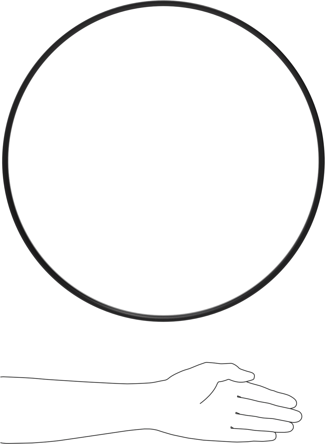 Hassas Eşleştirilmiş V-Kayışı, Anma Numarası A110, 112" Dış Çevre