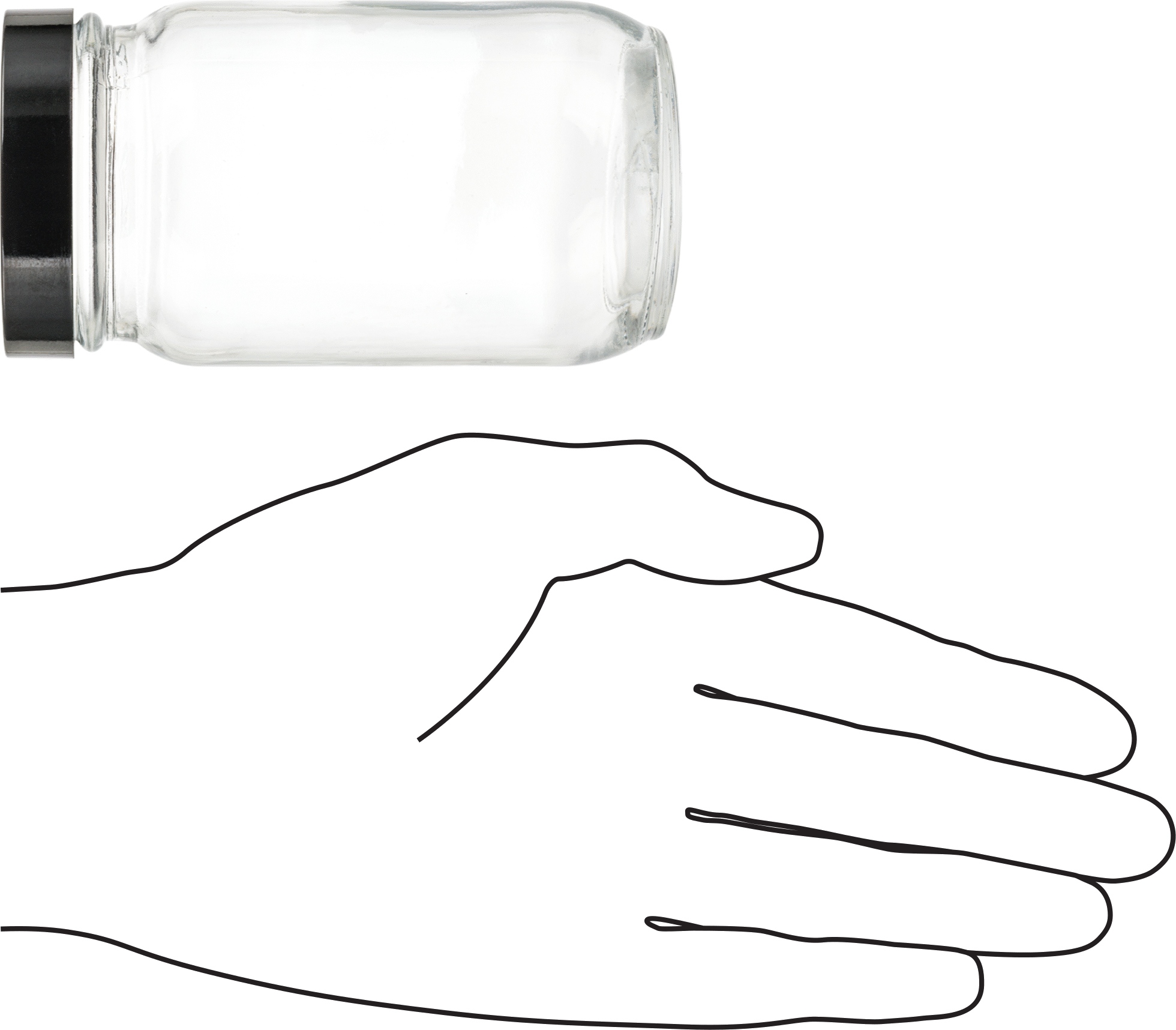 Şeffaf Cam Kavanoz, Kaplamalı Kağıt Conta ile, 8 FL oz/235 ml Kapasite