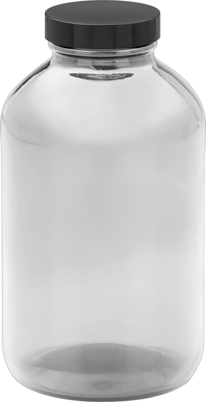 Şeffaf Cam Kavanoz, Kaplamalı Kağıt Conta ile, 8 FL oz/235 ml Kapasite
