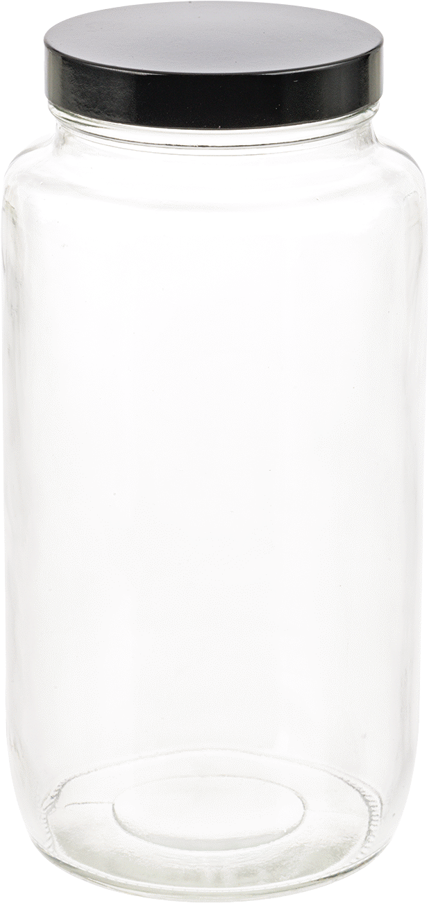 Şeffaf Cam Kavanoz, Kaplamalı Kağıt Conta ile, 32 FL oz/950 ml Kapasite