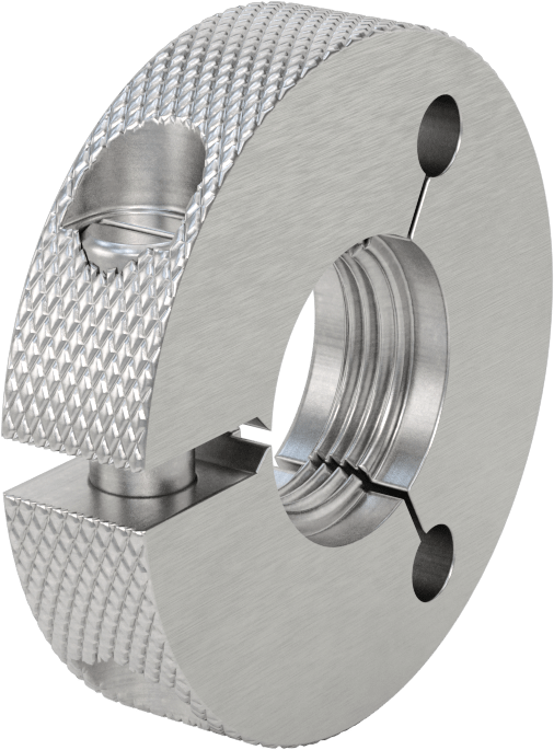 Kalibrasyon Sertifikalı Sol Dişli Halka Ölçer, Geçer Mastarı, Sınıf 2A Dişli Uyumu için, 1-1/4"-12 Diş Boyutu