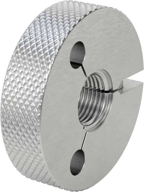 Kalibrasyon Sertifikalı Sol Dişli Halka Ölçer, Geçer Mastarı, Sınıf 6G Dişli Uyum için, M16 x 1,5 mm Diş Boyutu
