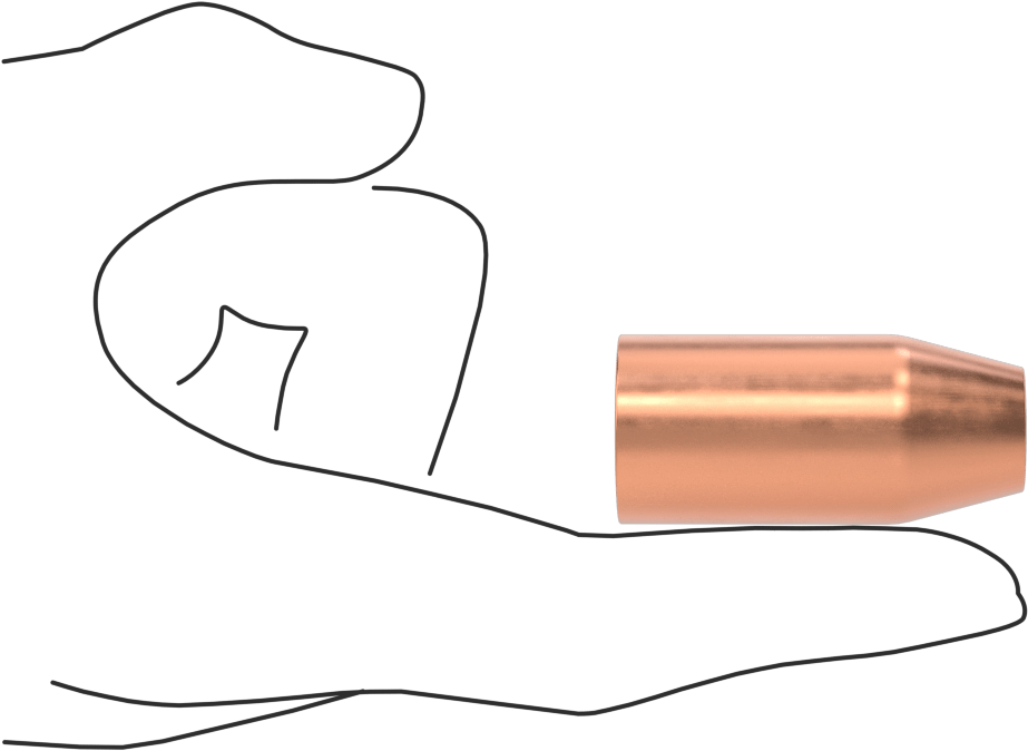 Nozzle for Tweco Fusion, 1/2" Bore Size