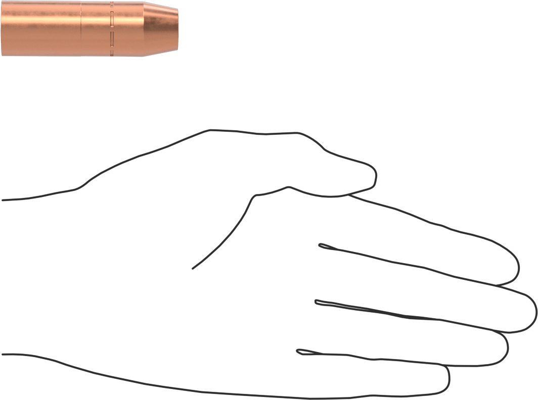 Nozzle for Miller Mdx 100, 1/2" Bore Size