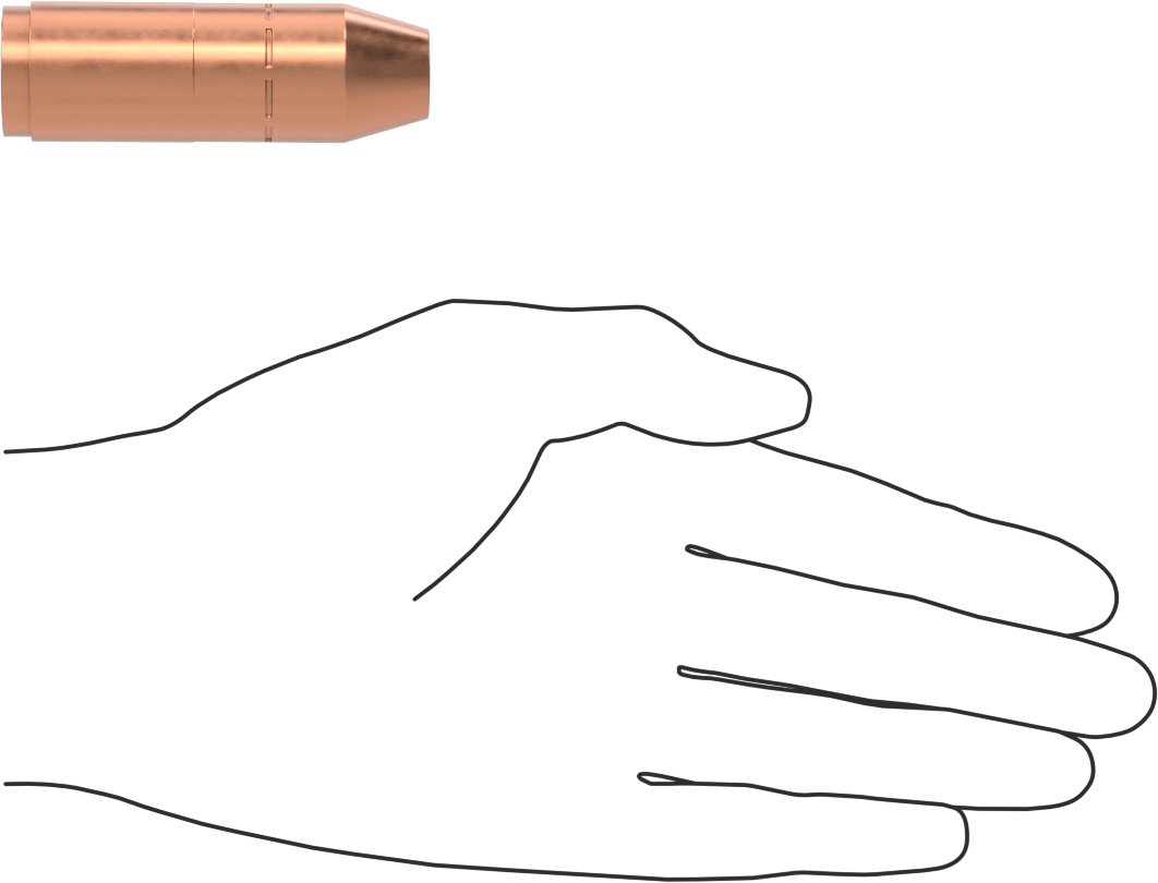 Nozzle for Miller Mdx 250, 1/2" Bore Size