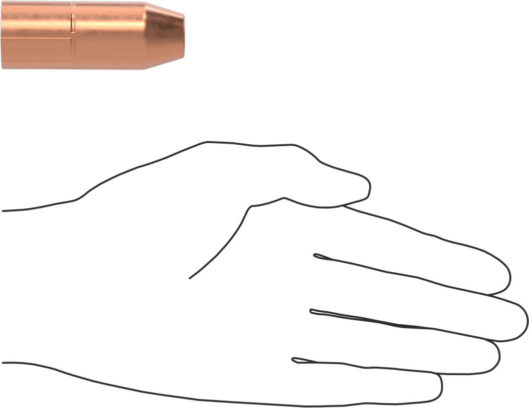Nozzle for Miller M-25 and M-40, 1/2" Bore Size