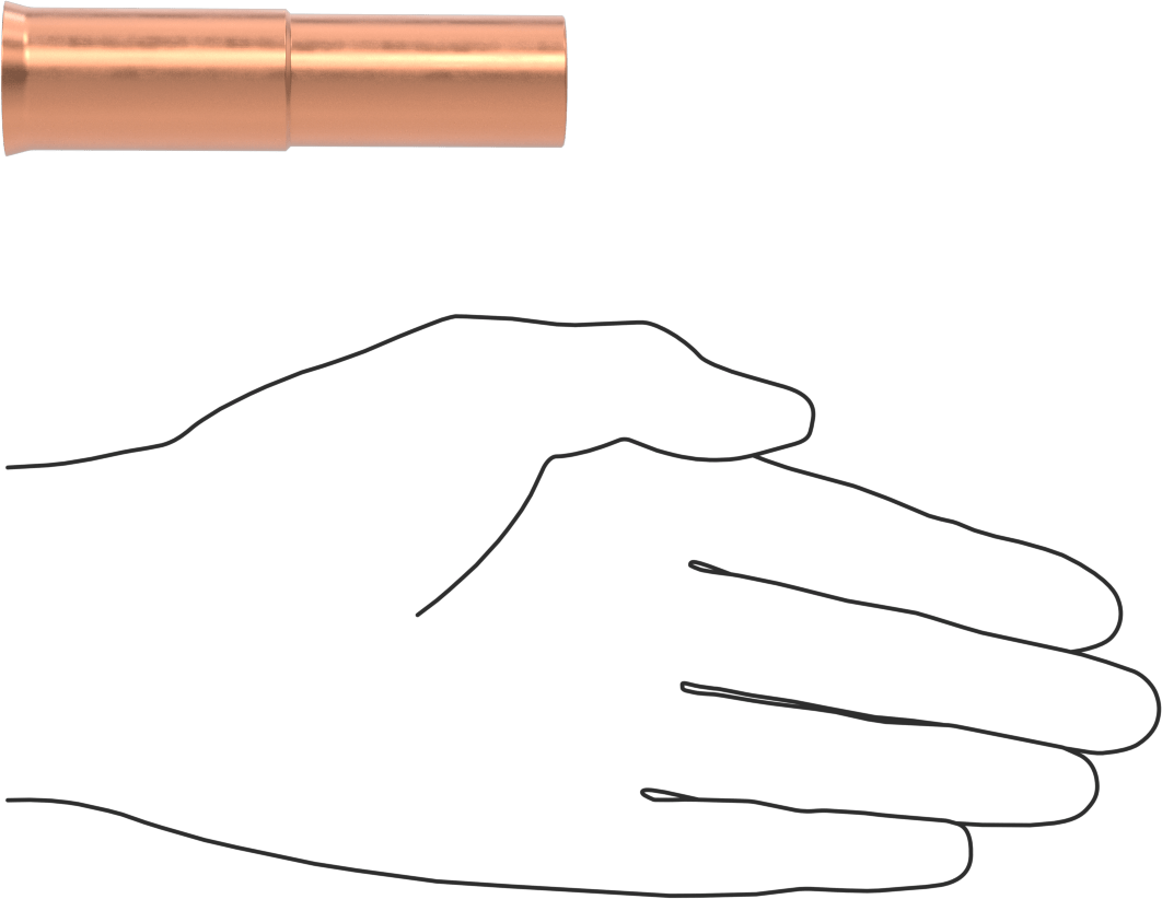 Nozzle for Tweco Number 3 and Number 4, 3/4" Bore Size