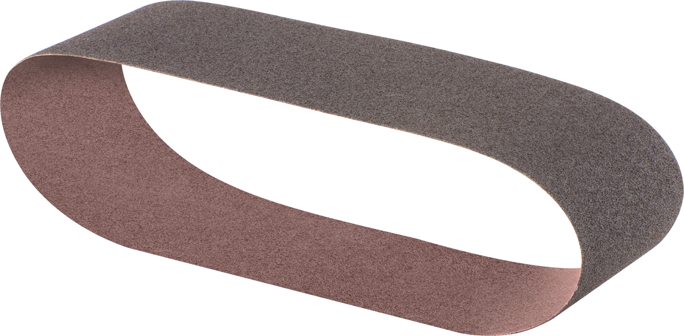 Paslanmaz Çelik ve Sert Metaller için Yastıklı Zımpara Bandı, Naylon Ağ, Kaba Sınıf, 3/8“ Genişlik x 13” Uzunluk