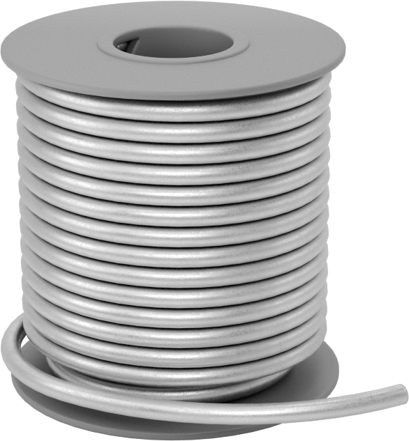 Elektronik Ürünler için Asit Özlü Lehim, SN97cu3 Bileşimi, 1/8" Çap, 1 lb.
