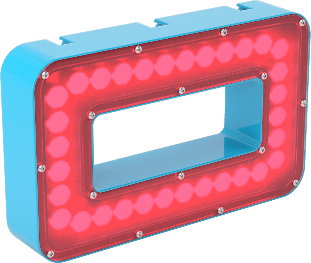 Makine Görüşü Halka Işığı, Dikdörtgen, Kızılötesi LED, 9 inç Uzunluk x 5-5/8 inç Genişlik (Toplam)