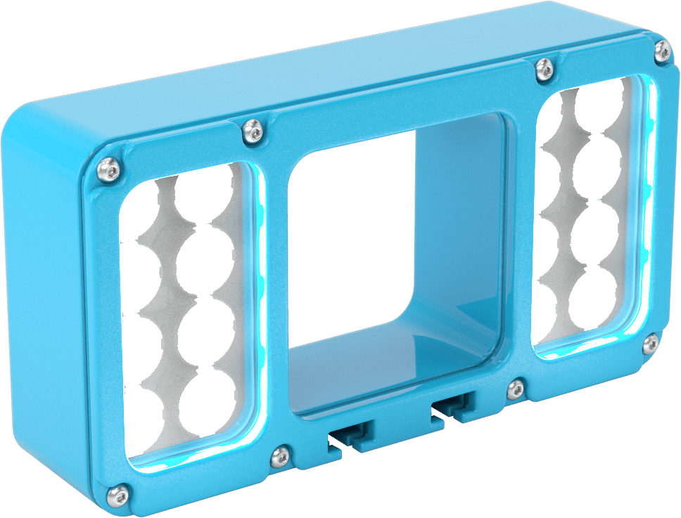 Makine Görüşü Halka Işığı, Dikdörtgen, Beyaz LED, 6-1/4“ Uzunluk x 3-3/8” Genişlik Toplam