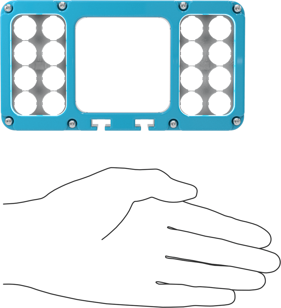 Makine Görüşü Halka Işığı, Dikdörtgen, Beyaz LED, 6-1/4“ Uzunluk x 3-3/8” Genişlik Toplam