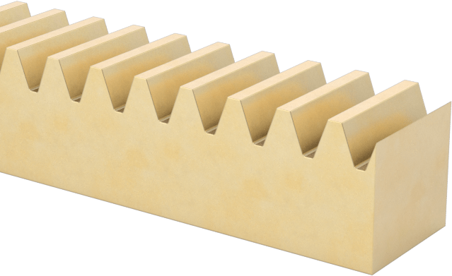 Metal Dişli Rafı - 20 Derece Basınç Açısı, Dikdörtgen, 64 Adım, 2 ft. Uzunluk