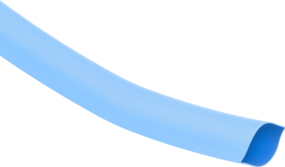 Isıyla Daralan Boru, Büzülmeden Önce 0,06" İç Çap, 4 Fit Uzunluk, Mavi