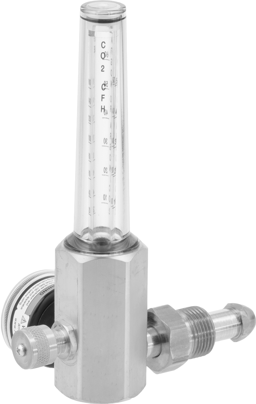 Easy-Read Tank Üstü Basınç Düzenleme Vanası, 1 Argon Akış Ölçer ile, CO2, Argon/CO2 ve Helyum