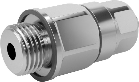 Yiyecek ve İçecek için Sıkıştırmalı Boru Bağlantı Parçası, Sıhhi, 6 mm Boru Dış Çapı x 1/8 BSPP Erkek için Adaptör