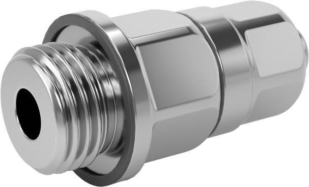 Yiyecek ve İçecek için Sıkıştırmalı Boru Bağlantı Parçası, Sıhhi, 8 mm Boru Dış Çapı x 1/4 BSPP Erkek için Adaptör