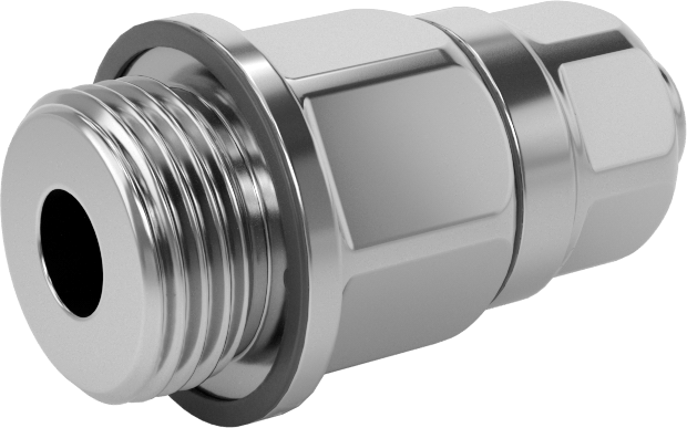 Yiyecek ve İçecek için Sıkıştırmalı Boru Bağlantı Parçası, Sıhhi, 10 mm Dış Çaplı Boru x 3/8 BSPP Erkek için Adaptör