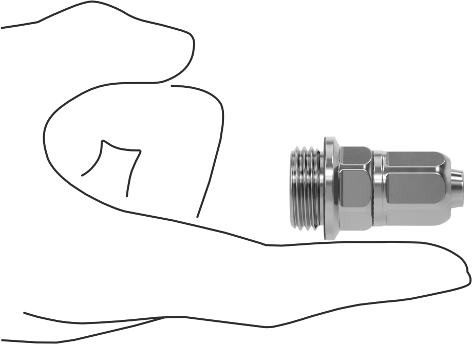 Yiyecek ve İçecek için Sıkıştırmalı Boru Bağlantı Parçası, Sıhhi, 12 mm Dış Çaplı Boru x 1/2 BSPP Erkek için Adaptör