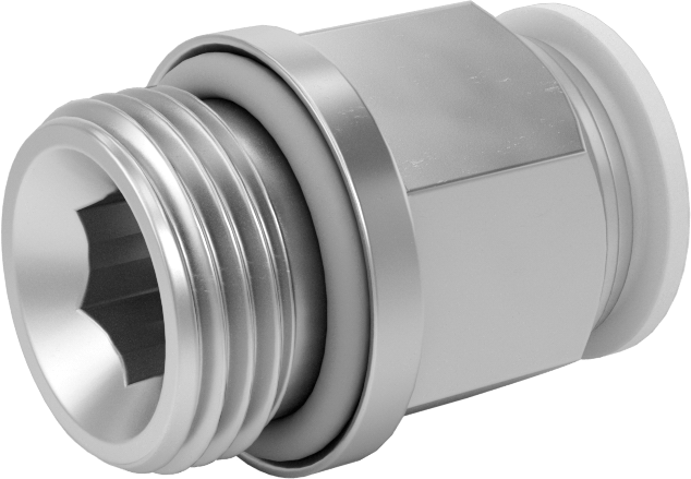 Nikel Kaplı Pirinç Bas-Bağlan Bağlantı Elemanı, 10 mm Boru Dış Çapı x 3/8 BSPP Erkek için Düz Adaptör