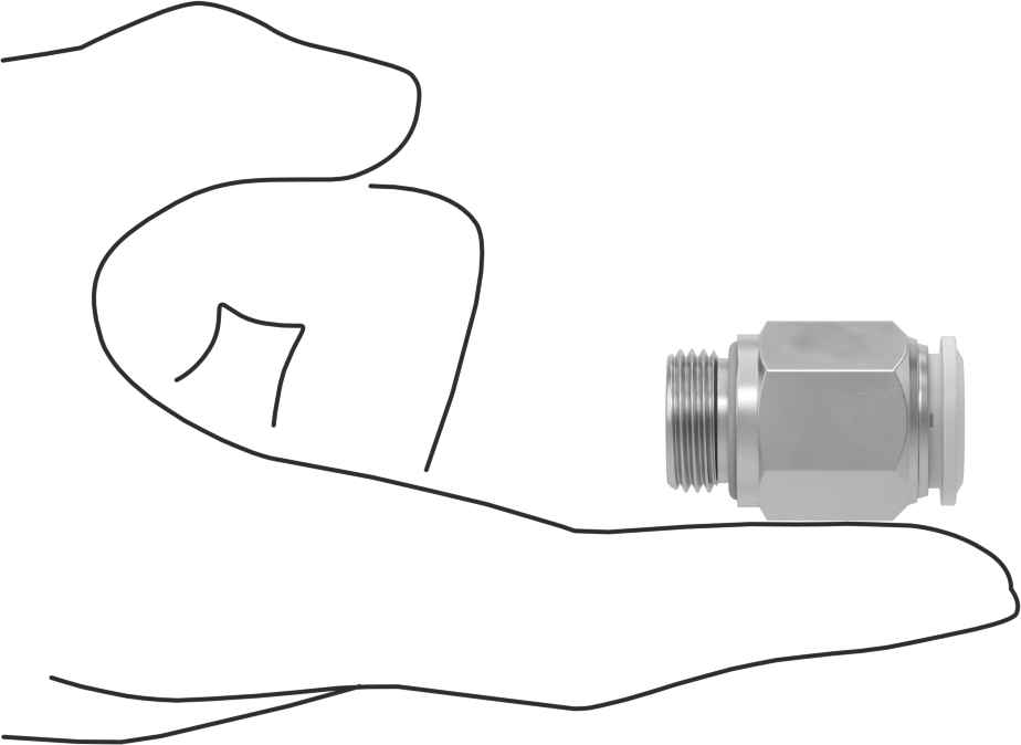 Nikel Kaplı Pirinç Bas-Bağlan Bağlantı Elemanı, 12 mm Boru Dış Çapı x 3/8 BSPP Erkek için Düz Adaptör