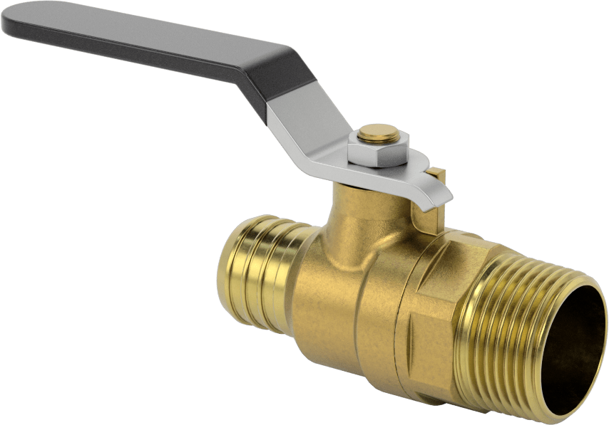 İçme Suyu için Açma/Kapama Vanası, 3/4" Boru İç Çapı x 3/4 NPT Erkek için Dikenli Bağlantı Parçası