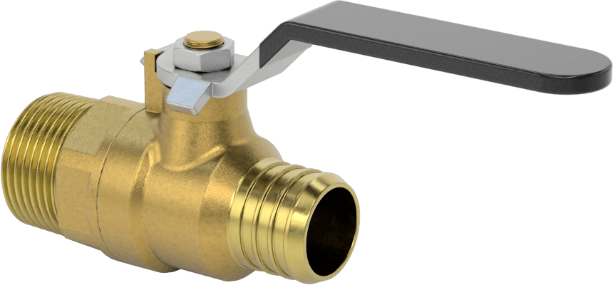 İçme Suyu için Açma/Kapama Vanası, 3/4" Boru İç Çapı x 3/4 NPT Erkek için Dikenli Bağlantı Parçası